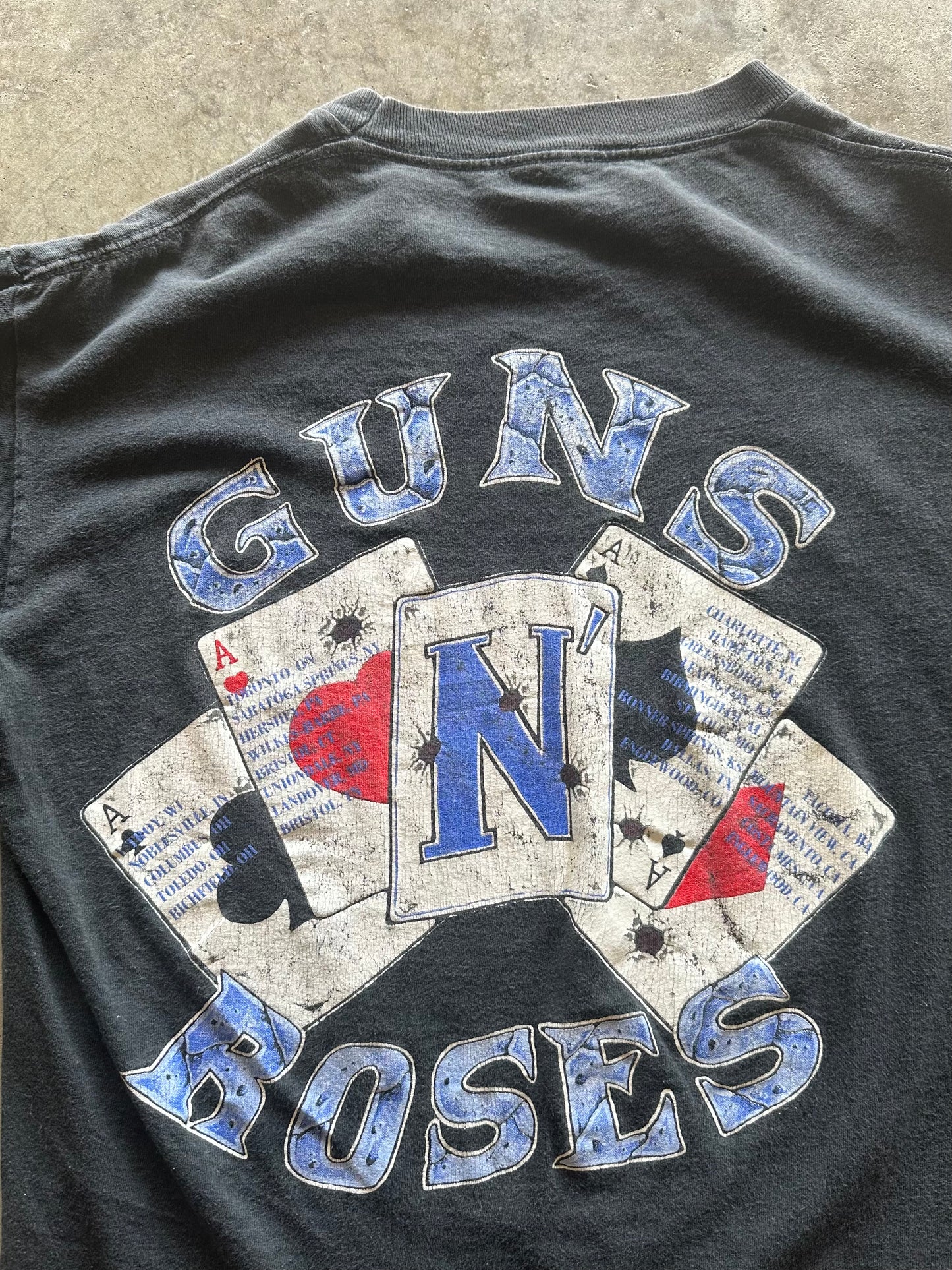 (L) 1991 Guns N Roses Band Tee