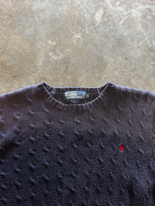 (XL) Vintage Polo Sweater