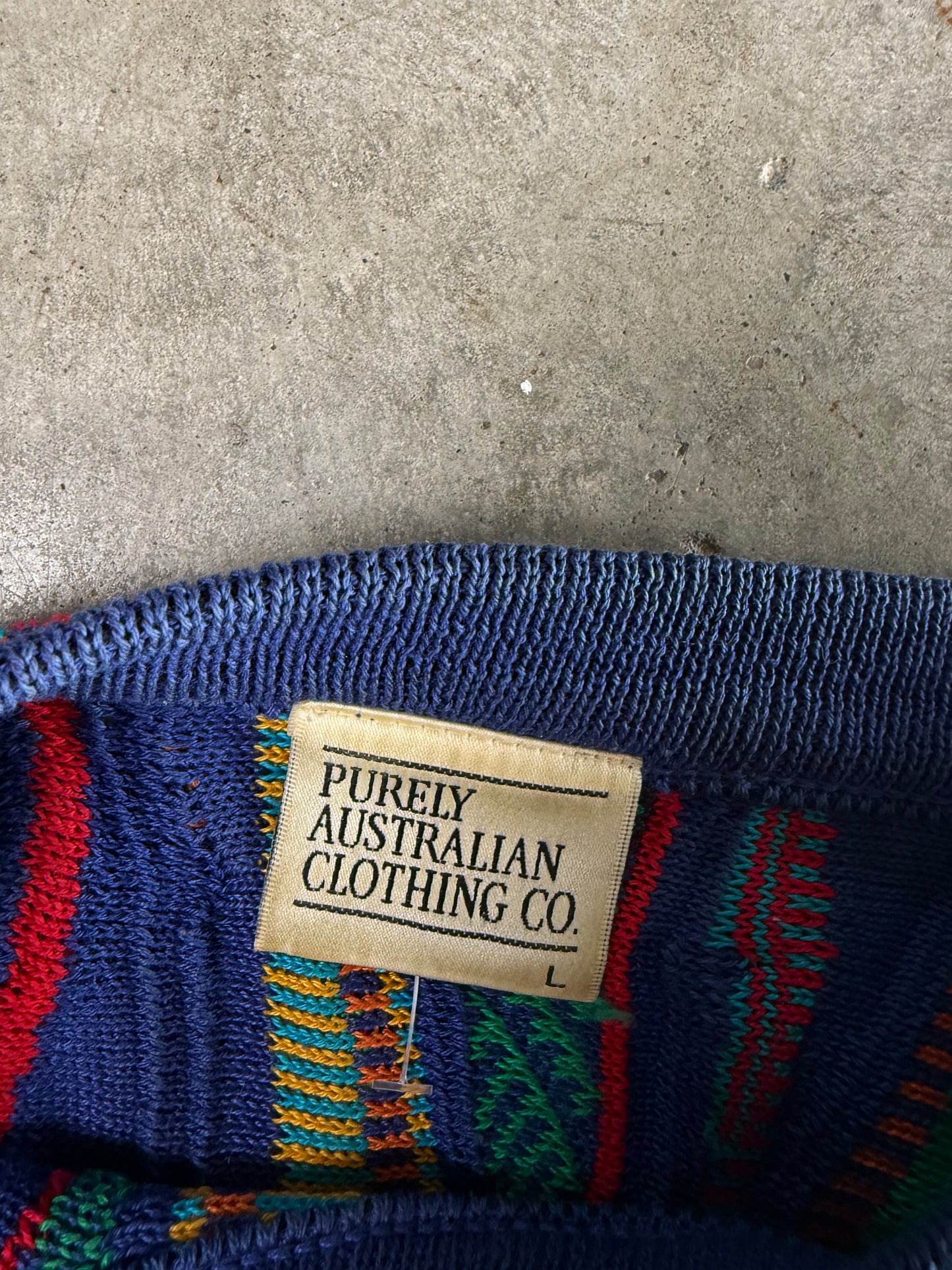 (L) Vintage Coogi-Like Sweatshirt