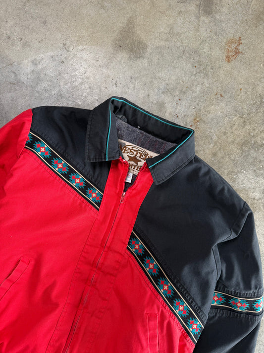 (XL) Vintage Western Aztec Jacket
