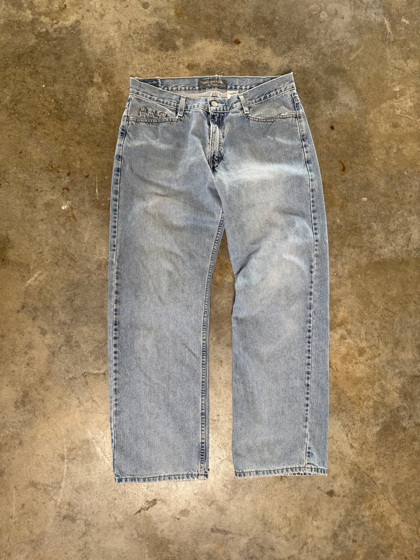 (13) Vintage Levi Silver-Tab Embroidered Jeans