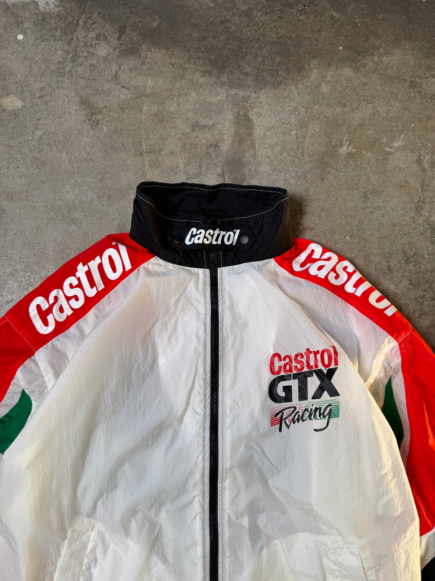 (XL) Vintage Castrol Racing Wind Breaker