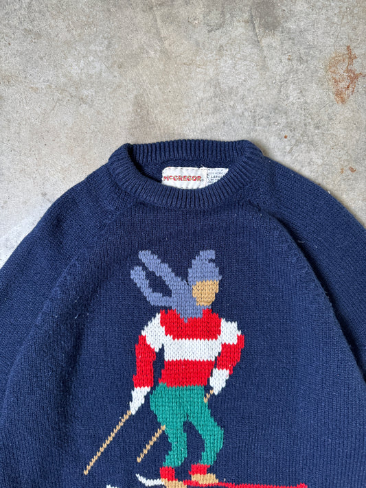 (L) Vintage Ski Sweater