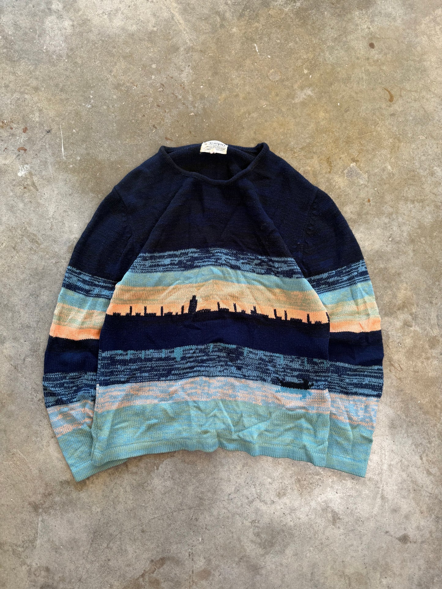 (L) Vintage Skyline Knit Sweater
