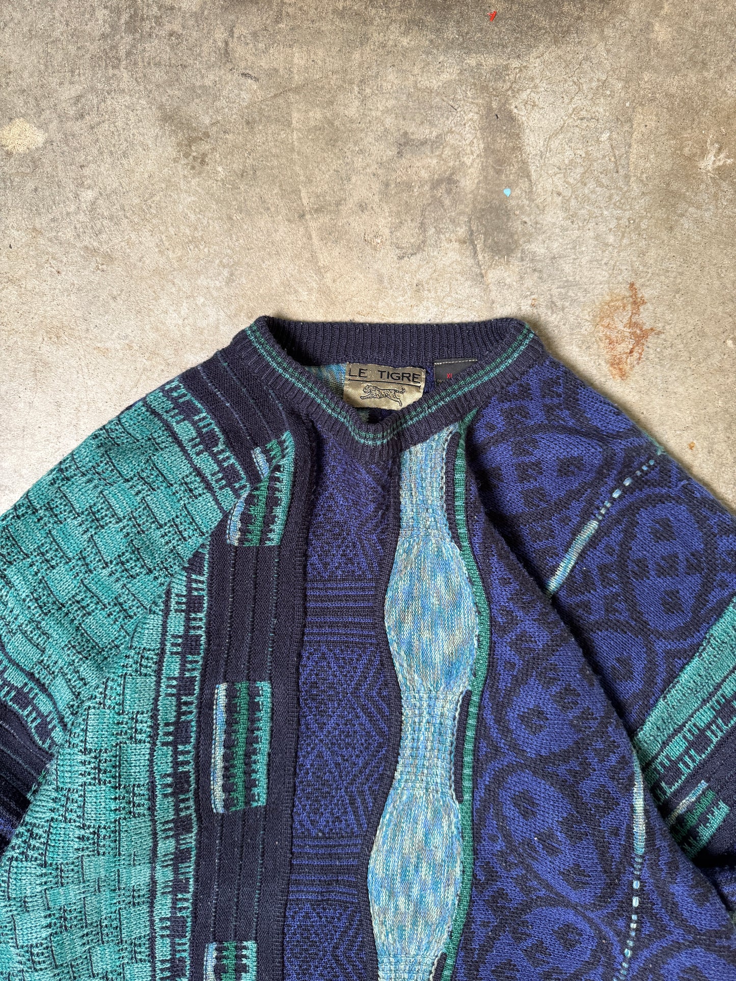 (XL) Vintage Coogi-Like Sweater