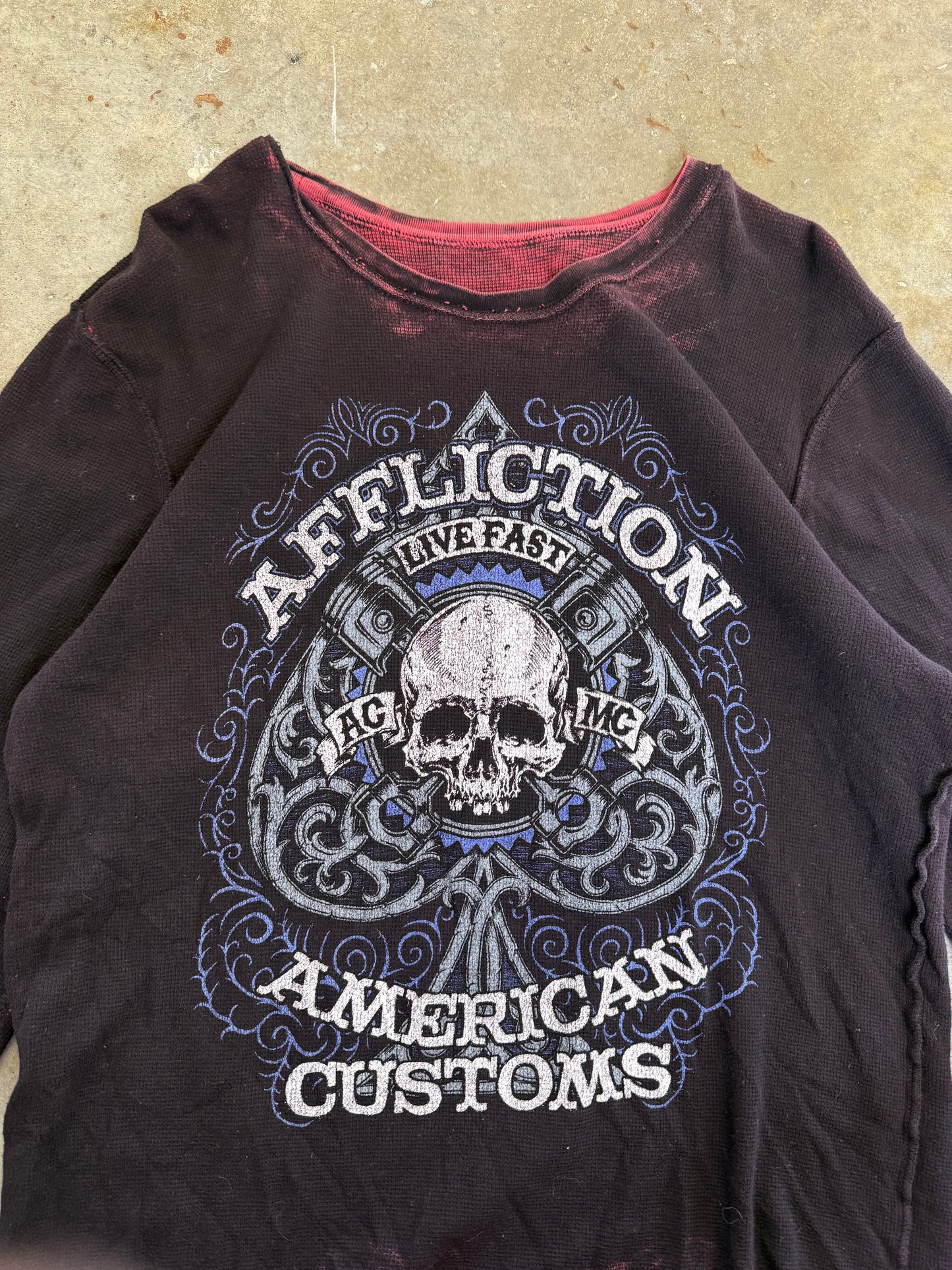 (XL) 00s Affliction Reversible Longsleeve