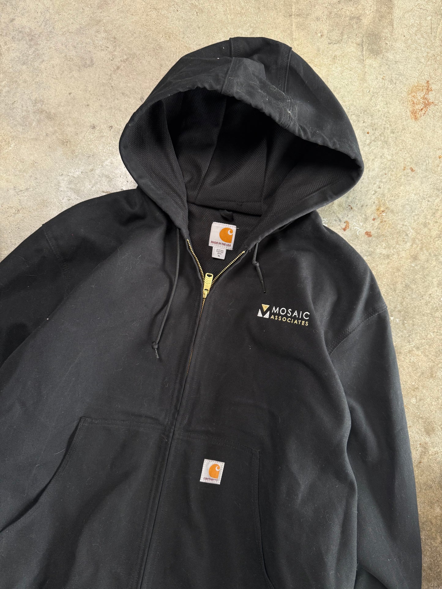 (XL) Vintage Carhartt Hooded Jacket