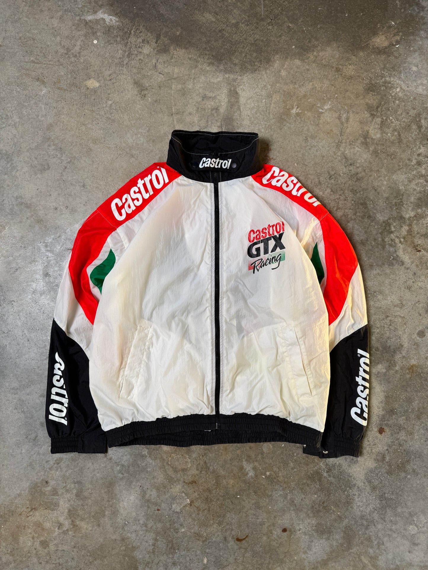 (XL) Vintage Castrol Racing Wind Breaker