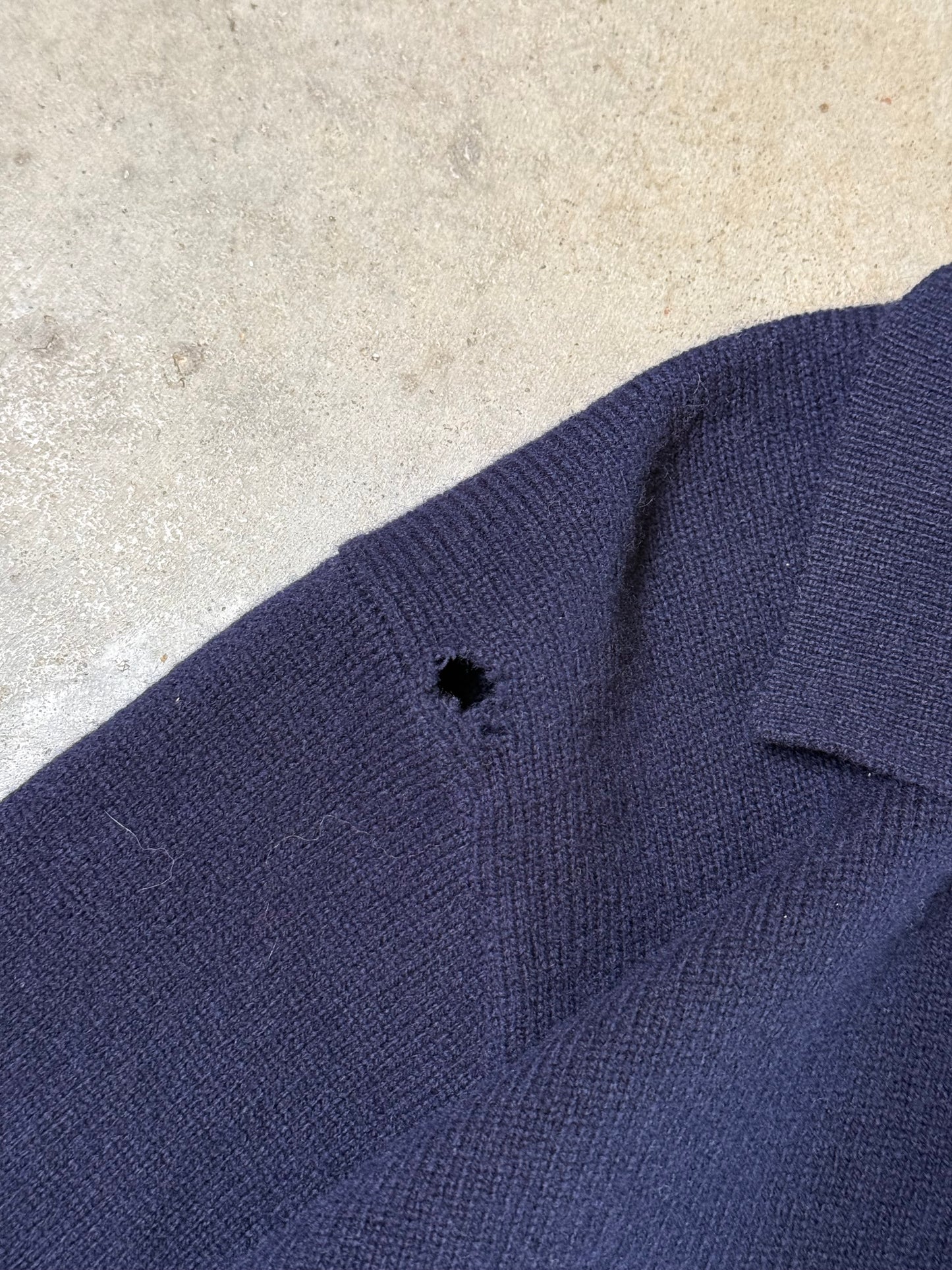 (M) Vintage Knit Longsleeve Polo