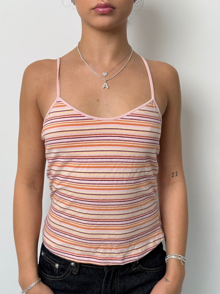 (M) 00s Striped Tank-Top