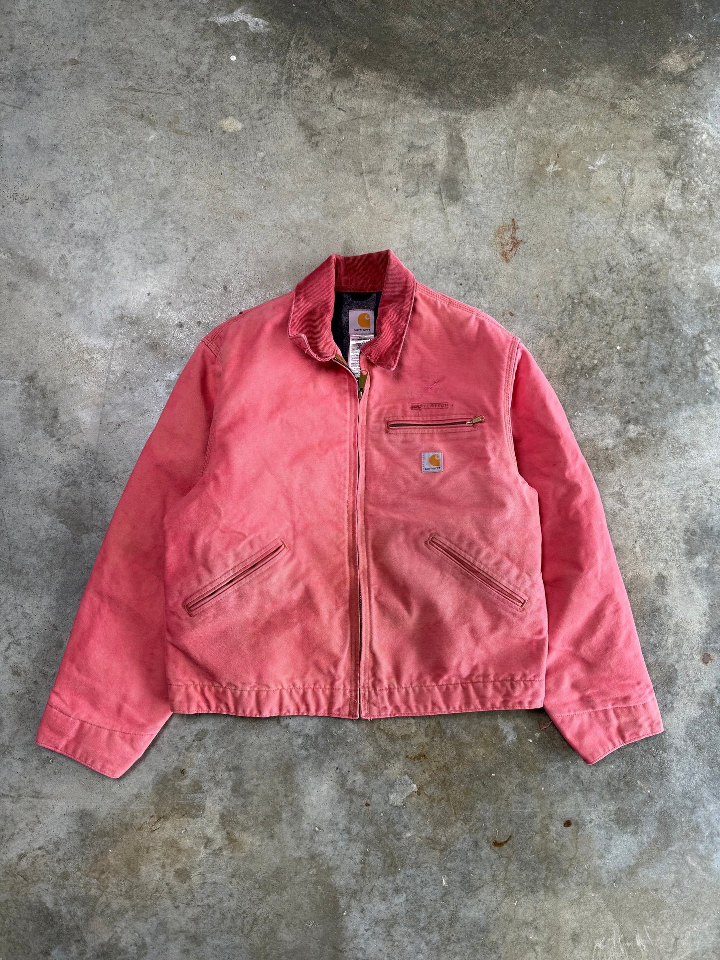 (L) Vintage Pink Carhartt Detroit Jacket