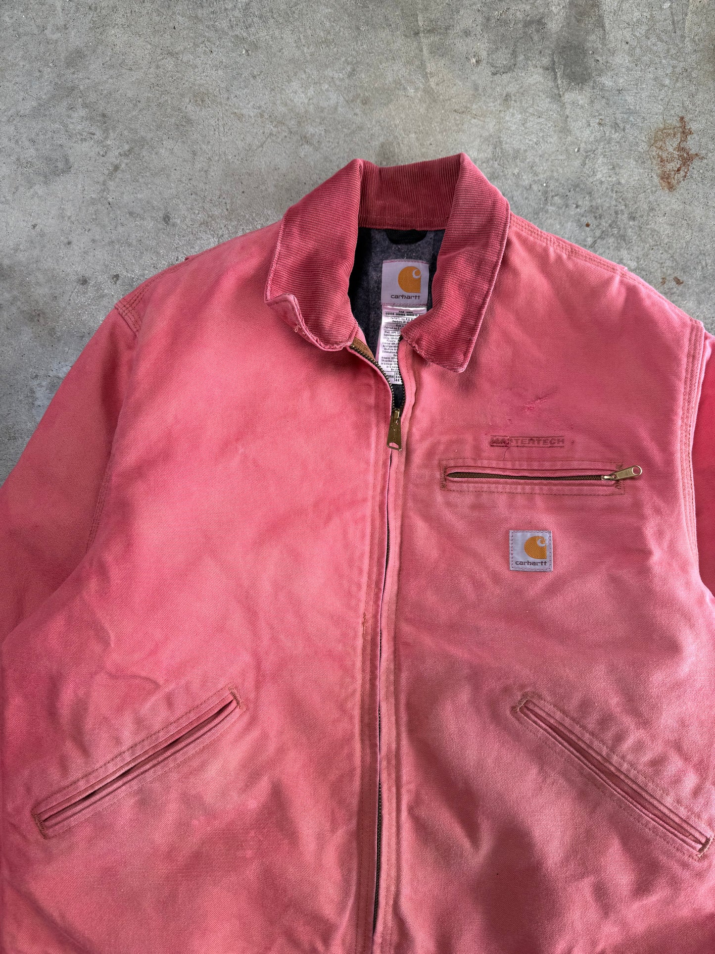 (L) Vintage Pink Carhartt Detroit Jacket