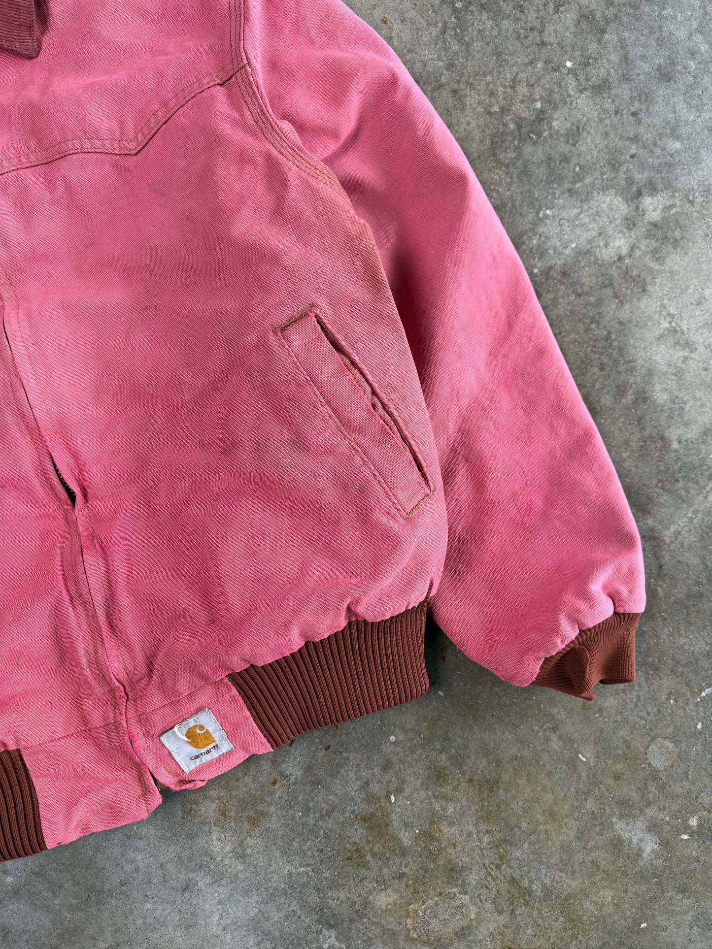 (L) Vintage Pink Santa-Fe Carhartt Jacket