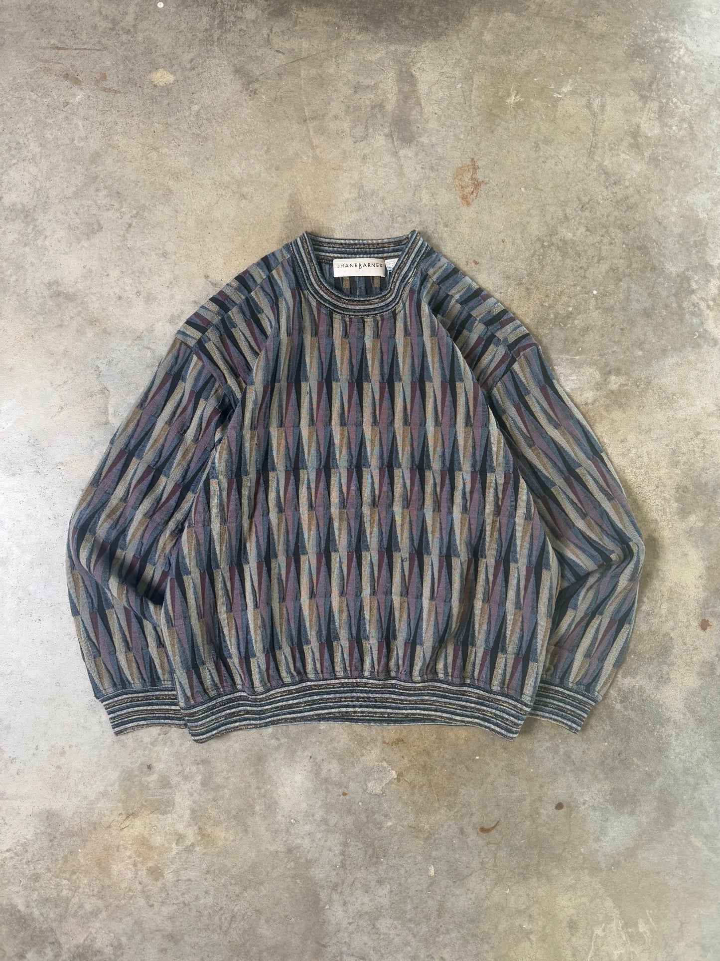 (L) Vintage Abstract Sweater