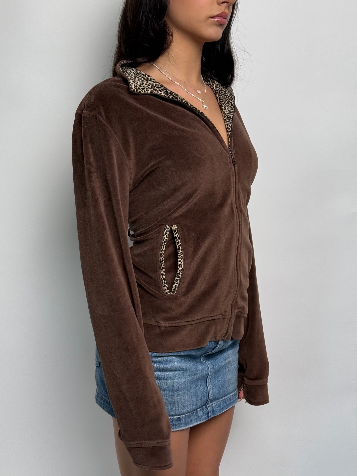(L) 00s Velour Zip-Up