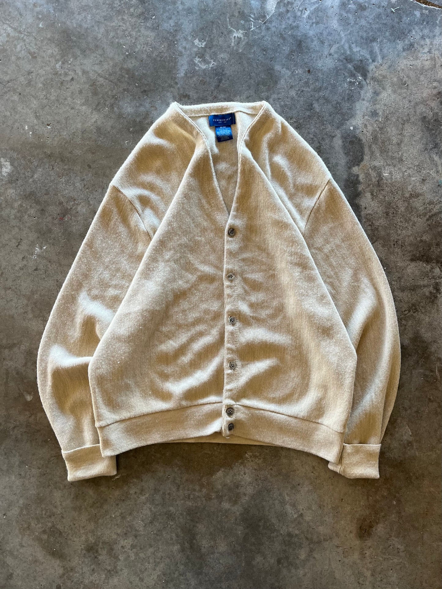 (XL) Vintage Beige Cardigan
