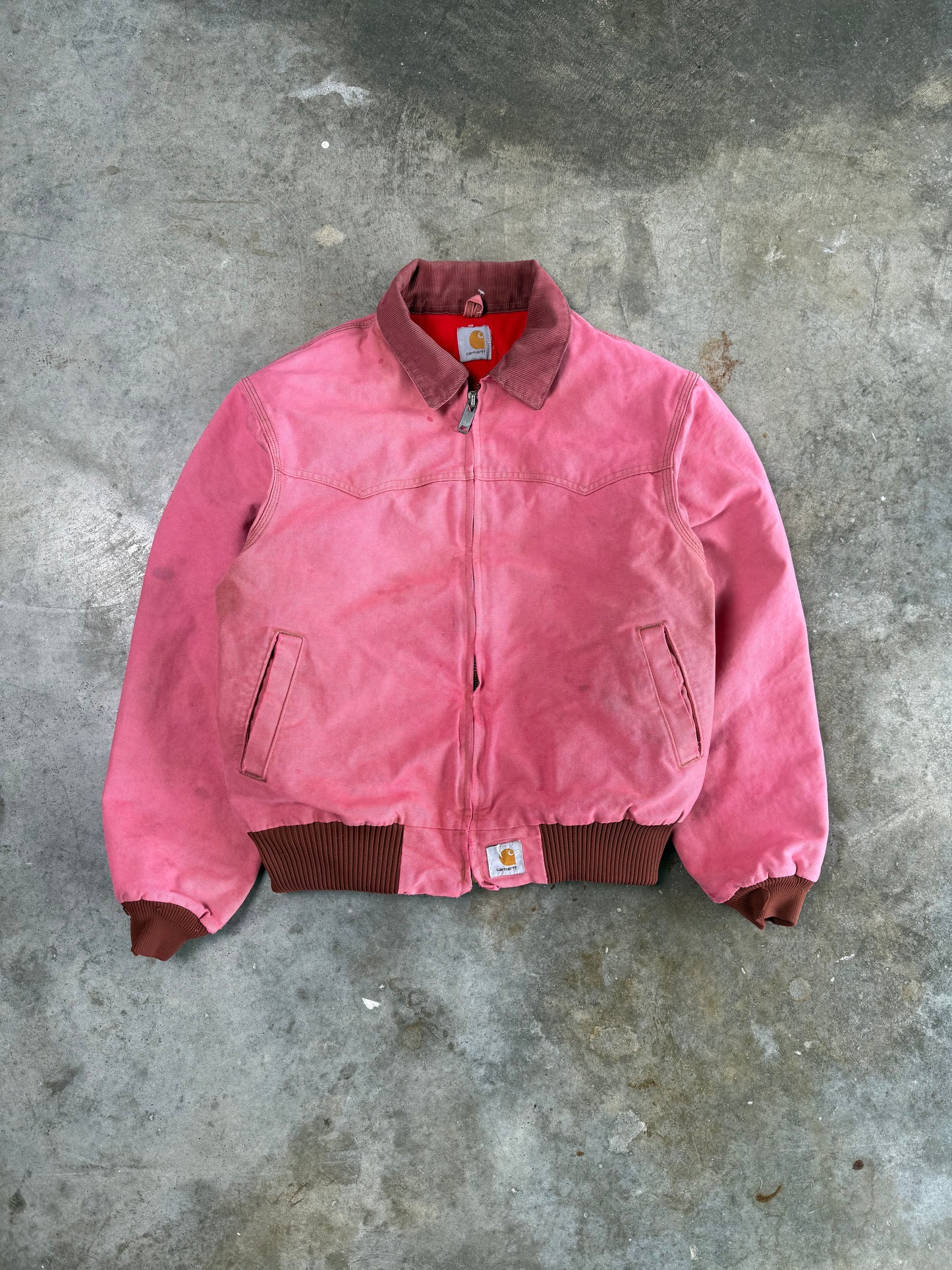 (L) Vintage Pink Santa-Fe Carhartt Jacket