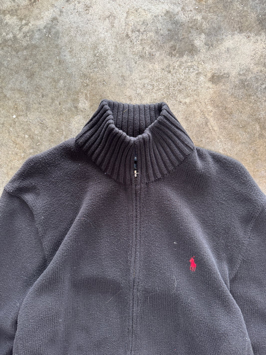 (L) 00s Polo Zip-Up