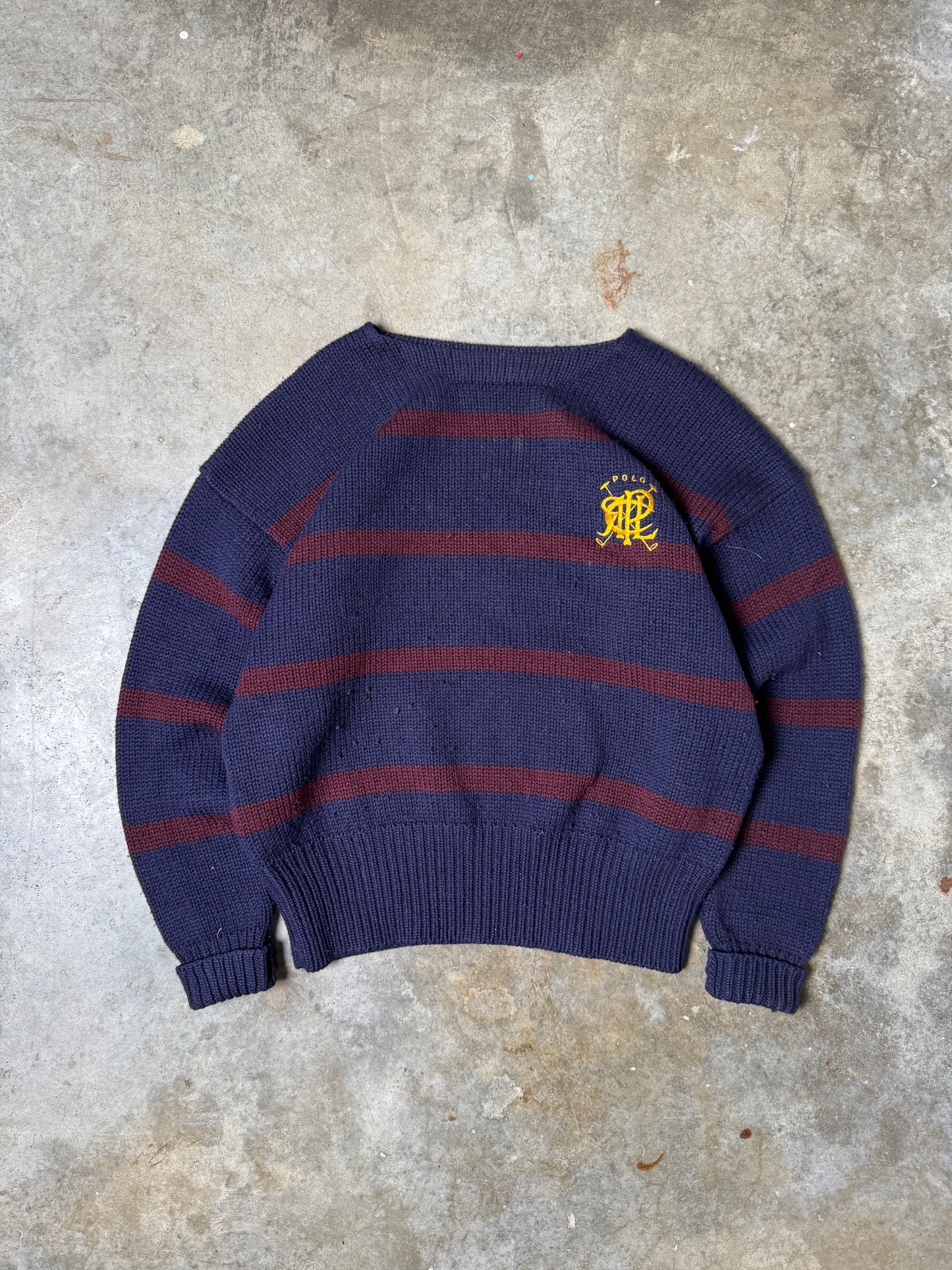 (XL) Vintage Polo Sweater