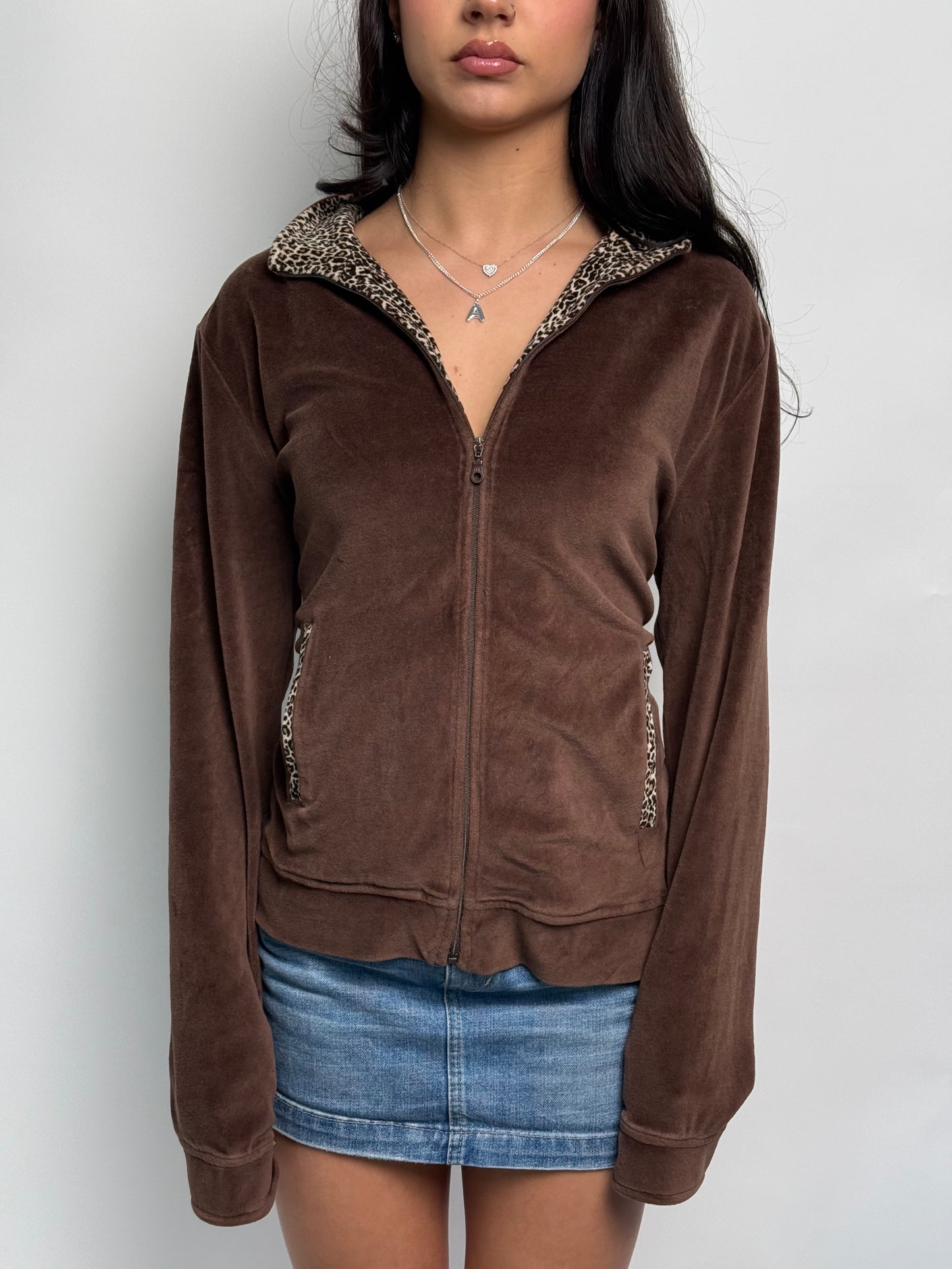 (L) 00s Velour Zip-Up