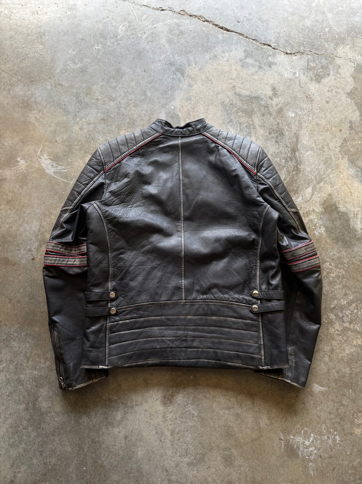 (L) 00s Real Leather Jacket