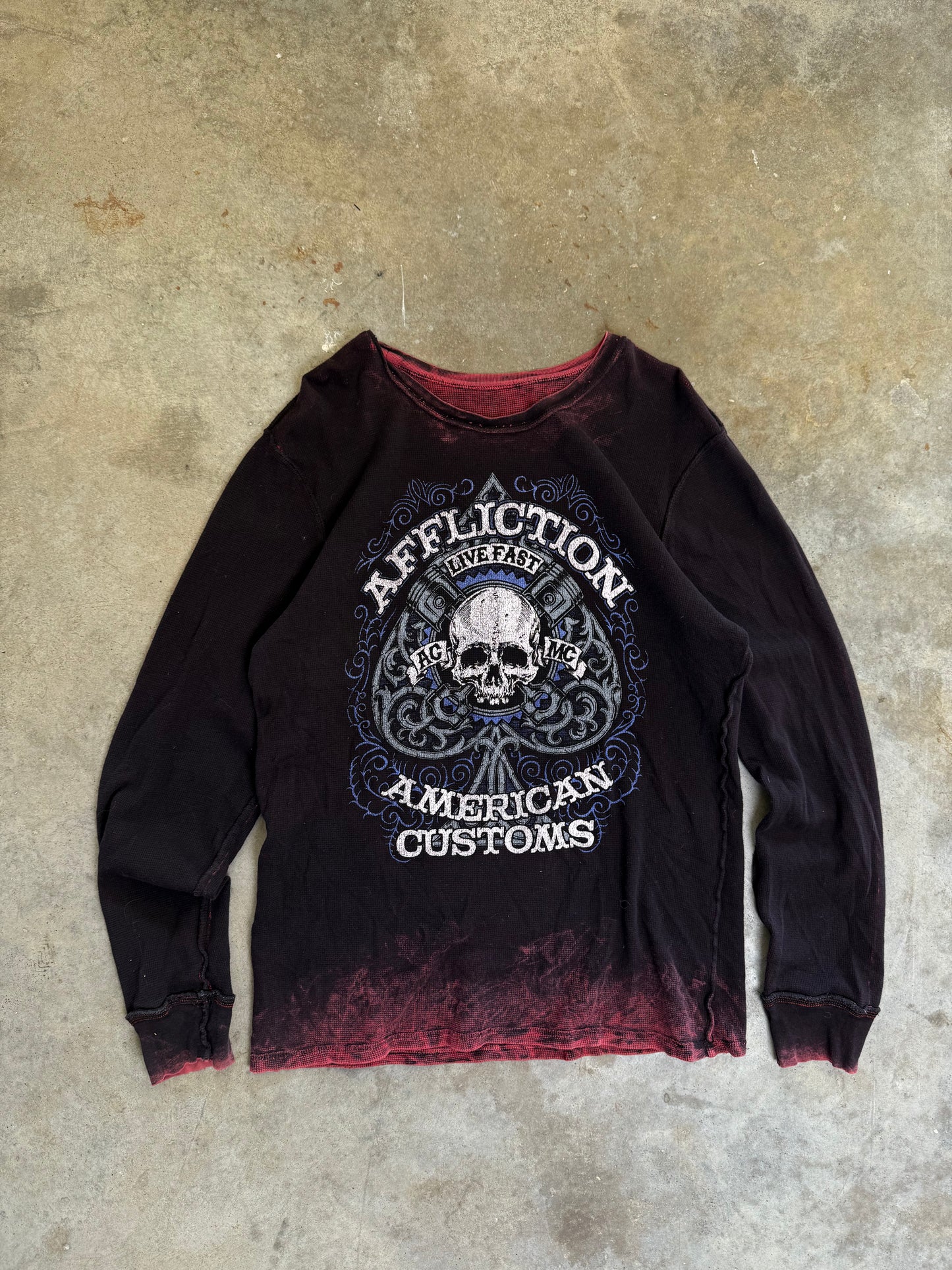 (XL) 00s Affliction Reversible Longsleeve