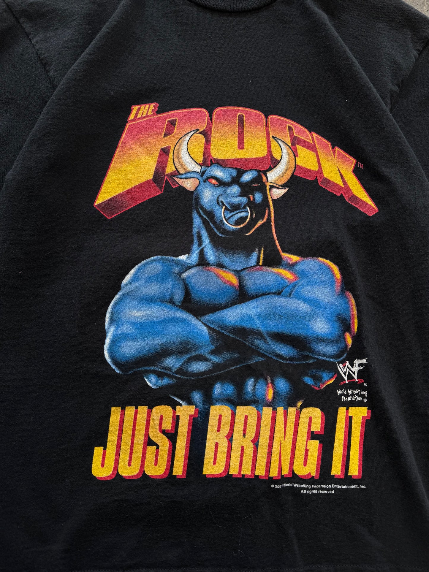 (M) 2001 'The Rock' WWE Tee
