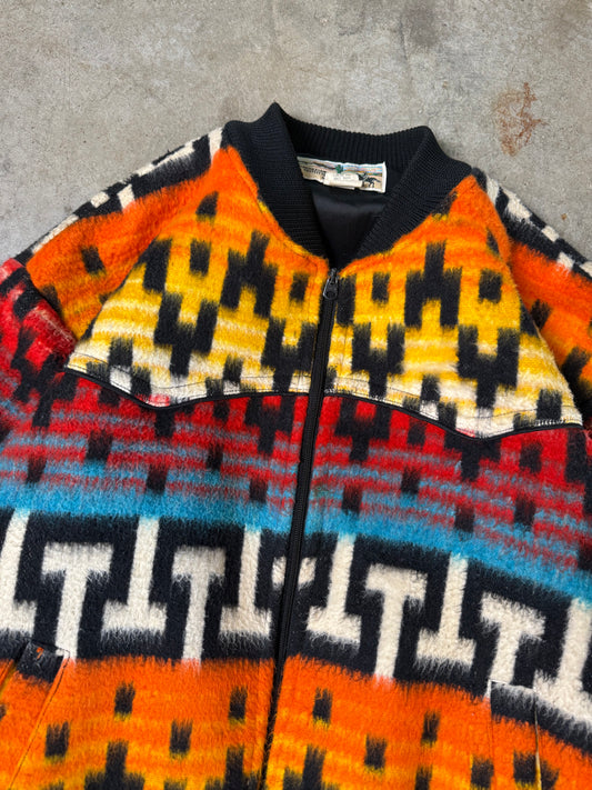 (L) Vintage Aztec Jacket