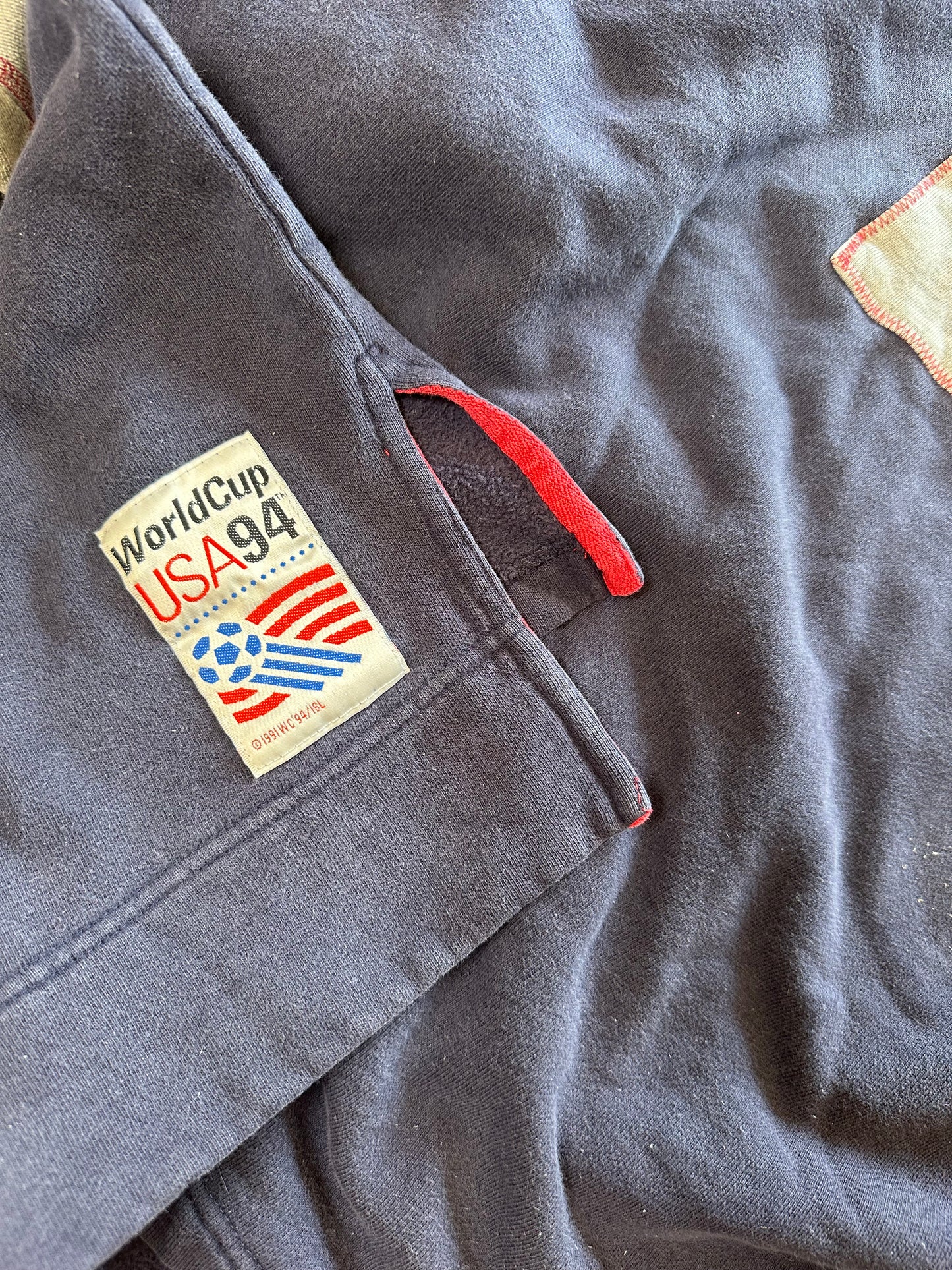 (XL) 1994 Adidas USA World Cup Soccer Hoodie