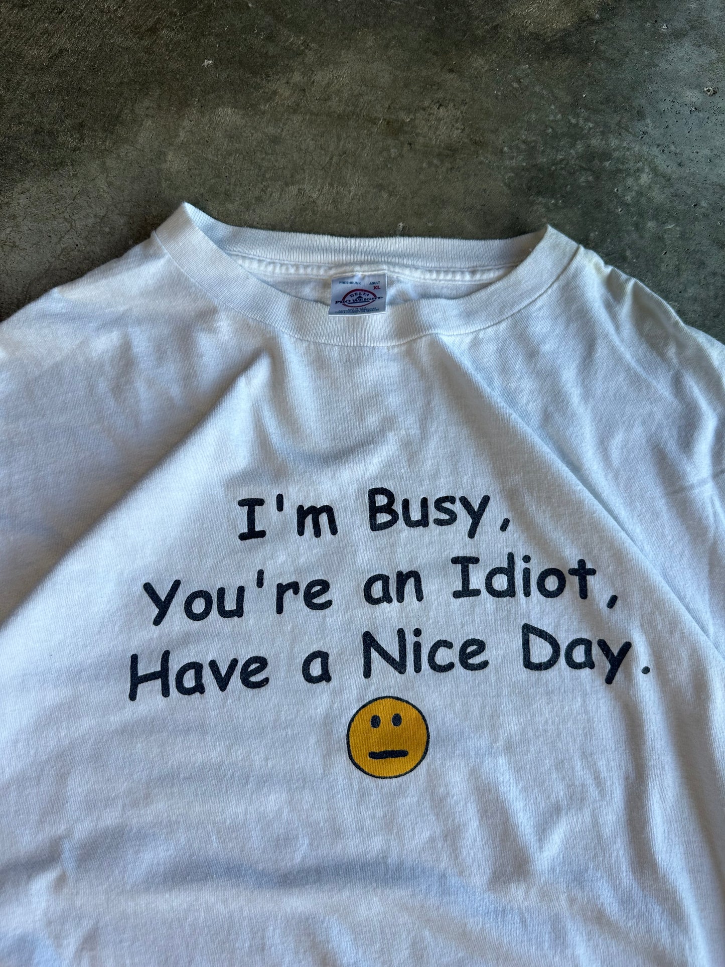 (XL) Vintage I’m Busy’ Tee
