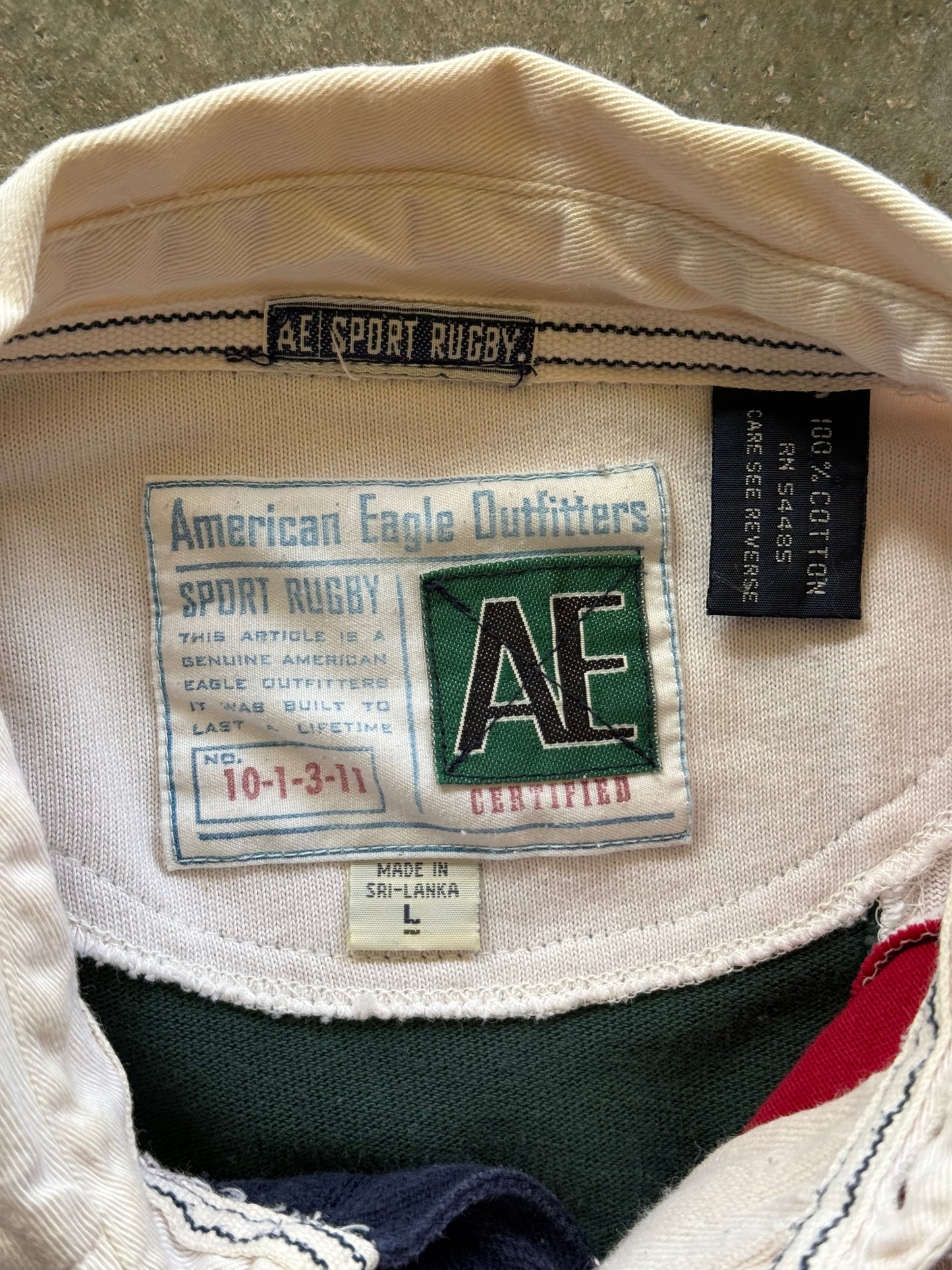 (L) 00s AE Polo Longsleeve