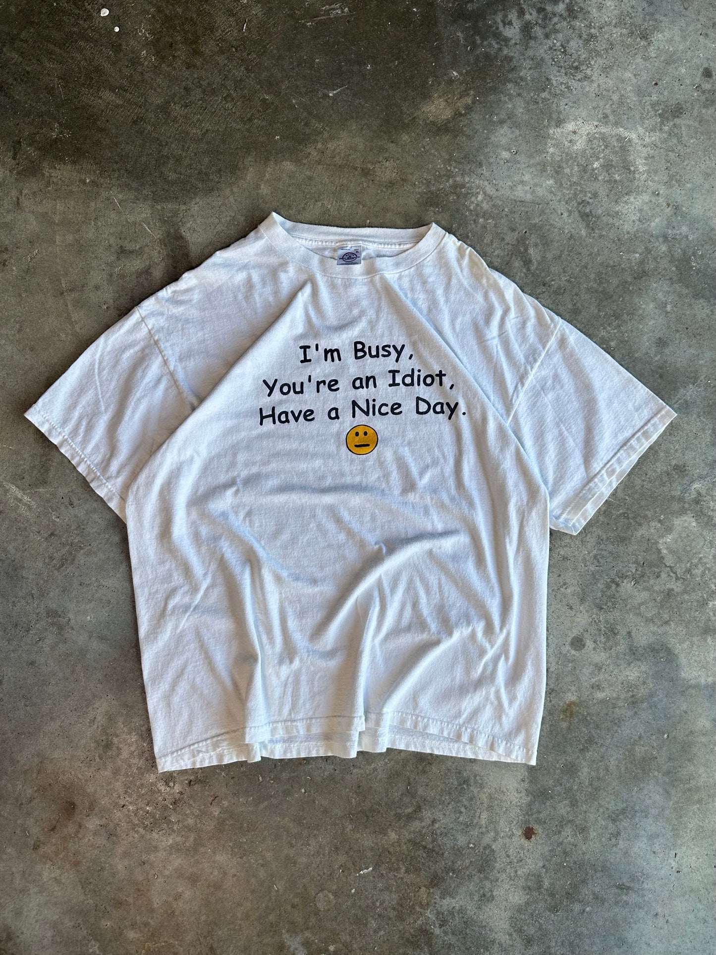 (XL) Vintage I’m Busy’ Tee