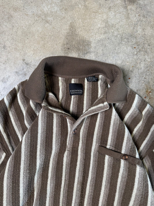 (L) Vintage Striped Polo