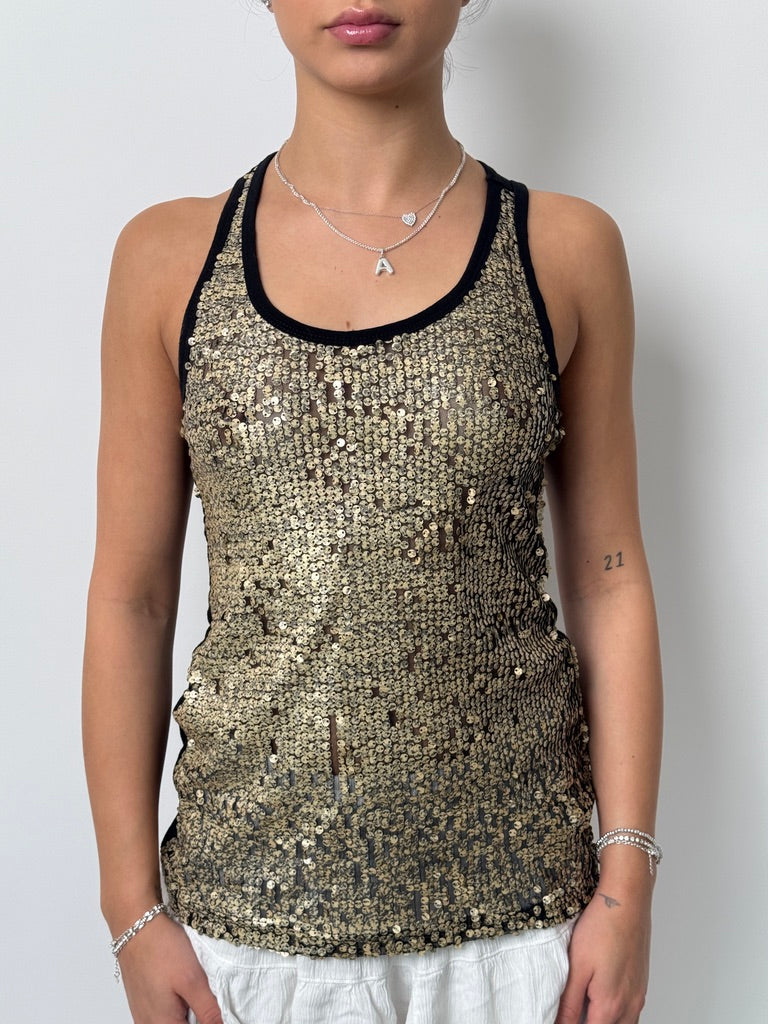 (XS) 00s Sequins Top