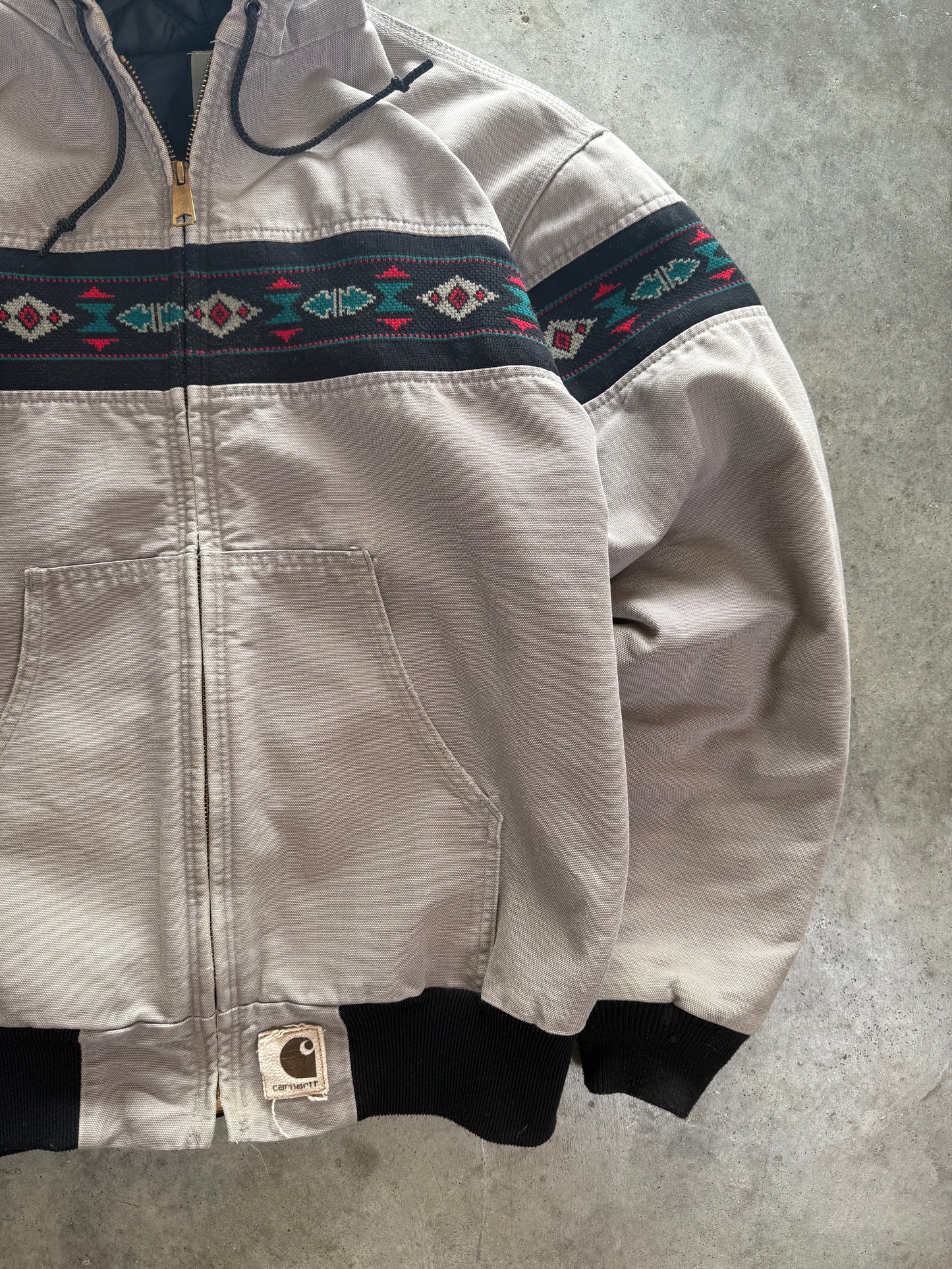 (L) Vintage Carhartt Aztec Jacket
