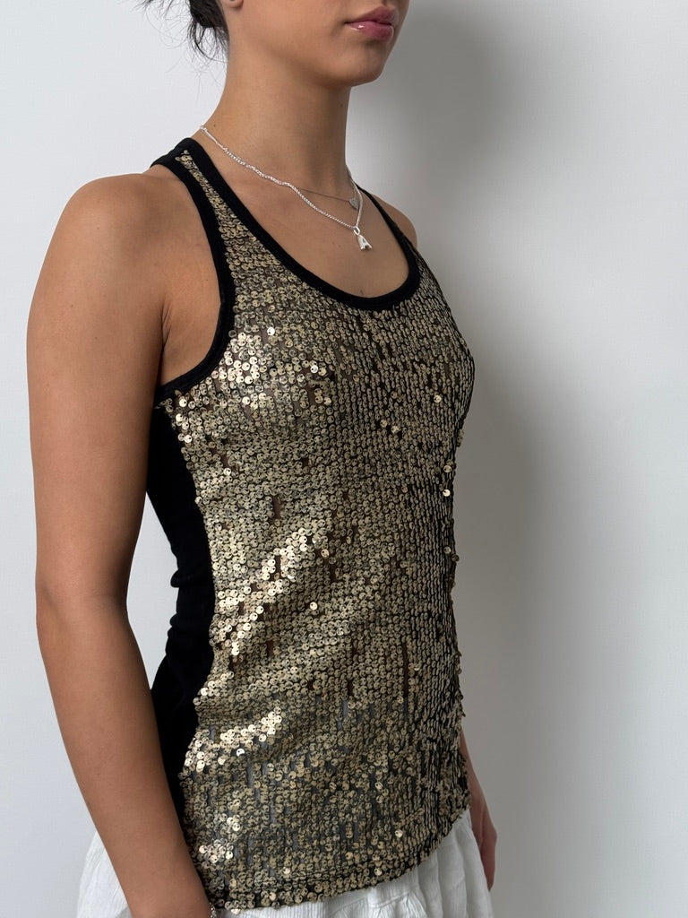 (XS) 00s Sequins Top
