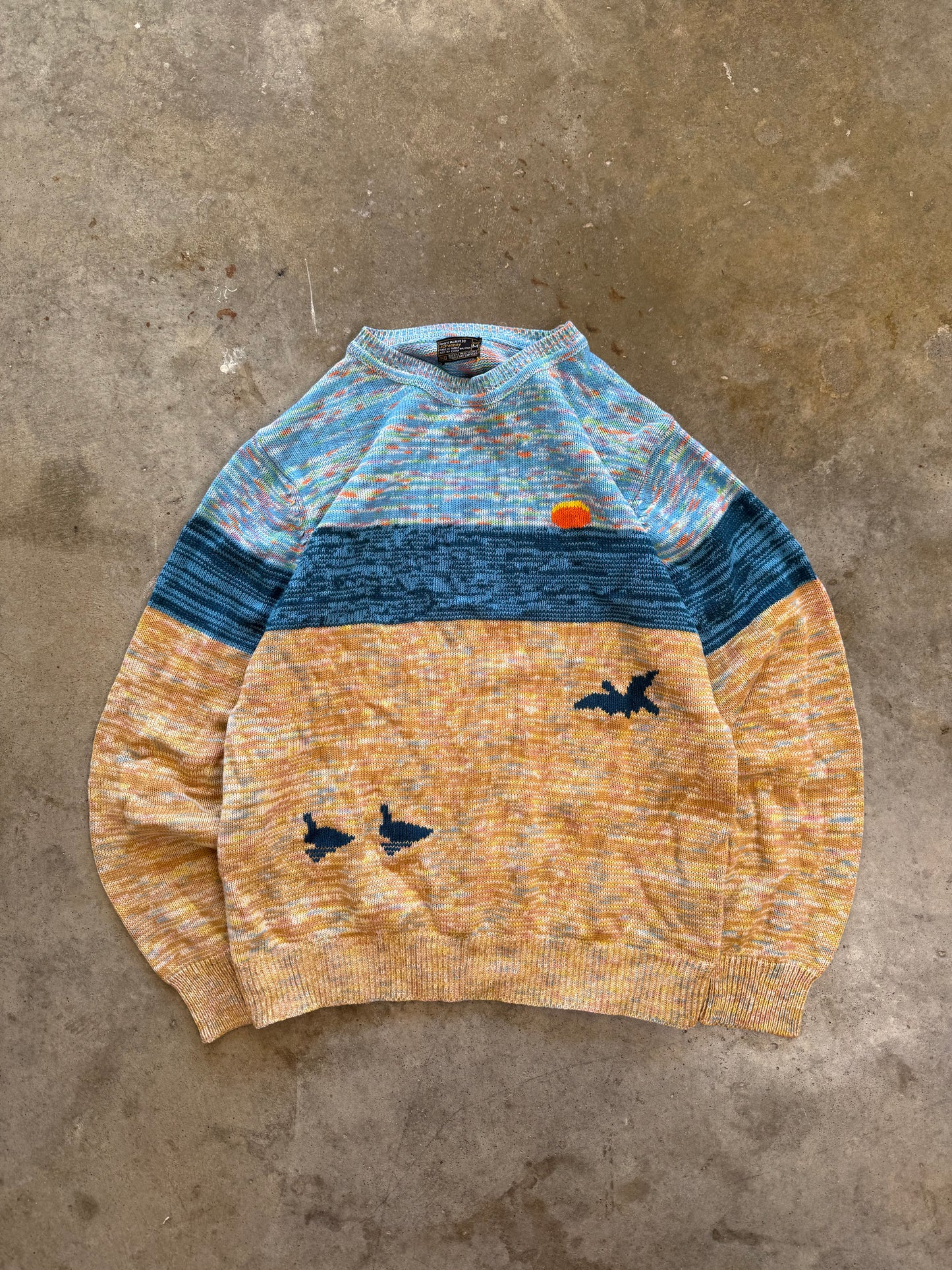 (M) Vintage Sunset Knit Sweater