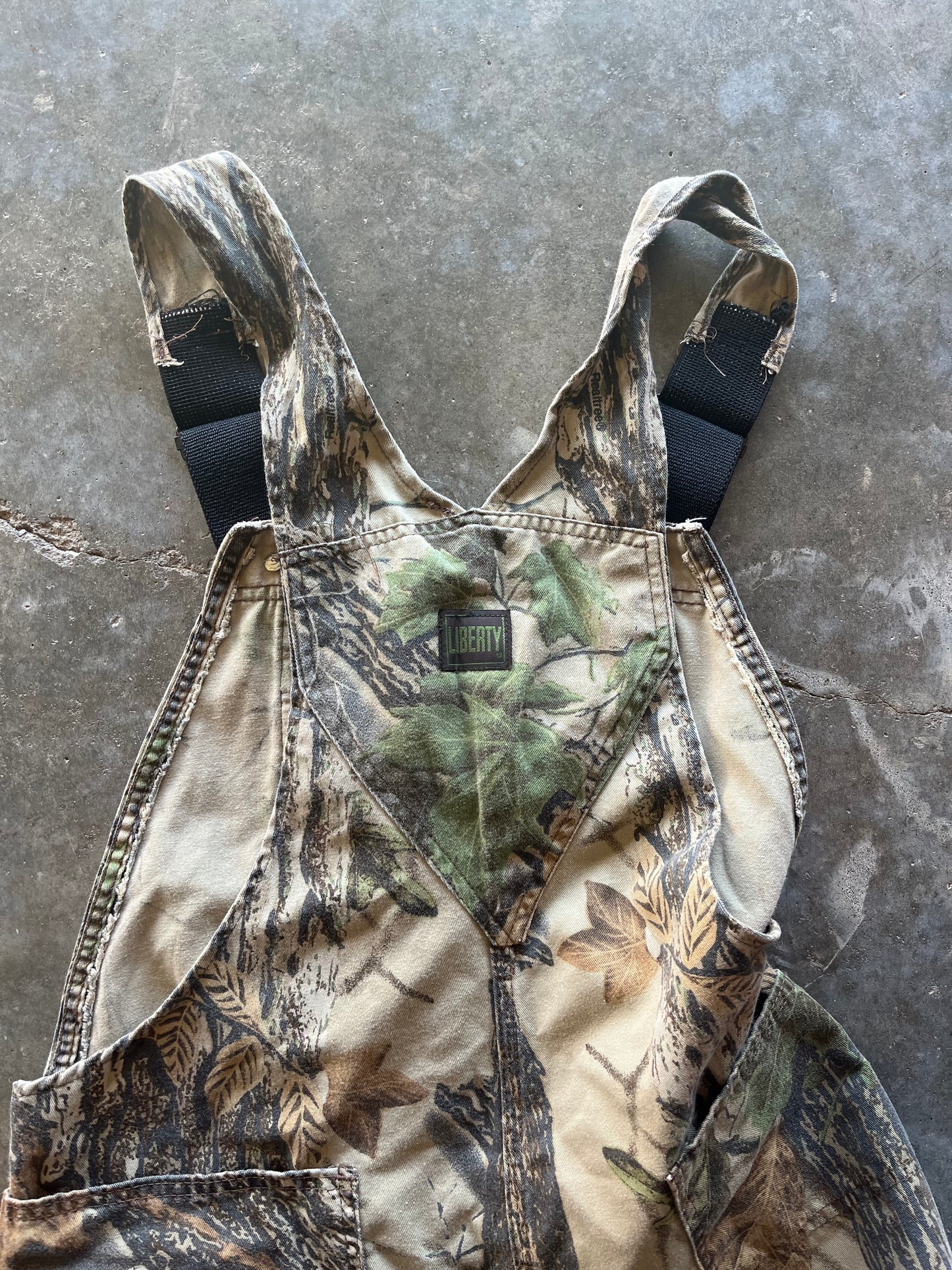 (L) Vintage Liberty Camo Overalls