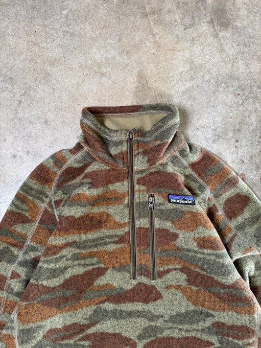 (S) 00s Patagonia Camo Half-Zip