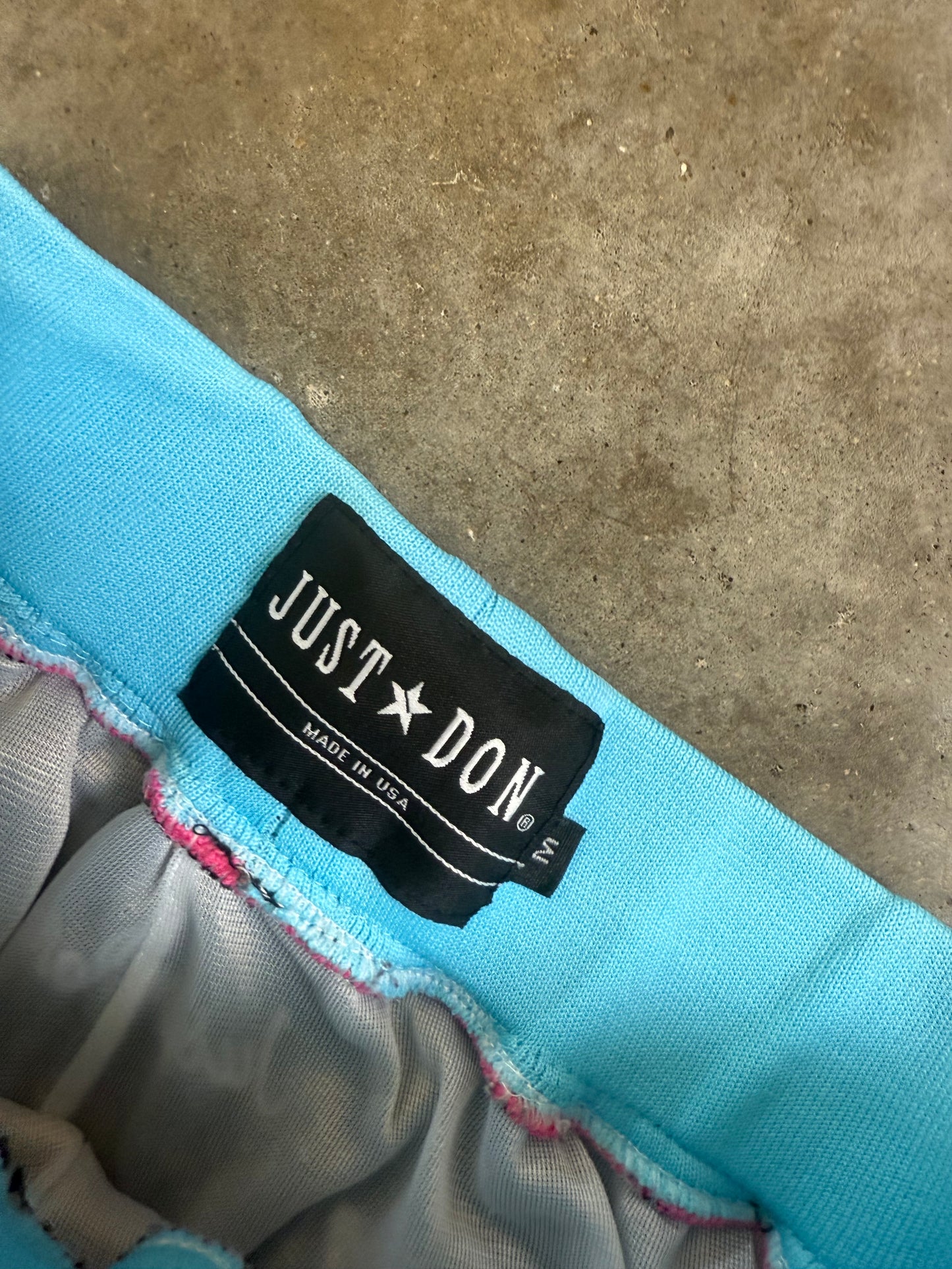 (M) Just Don Miami Heat Mesh Shorts