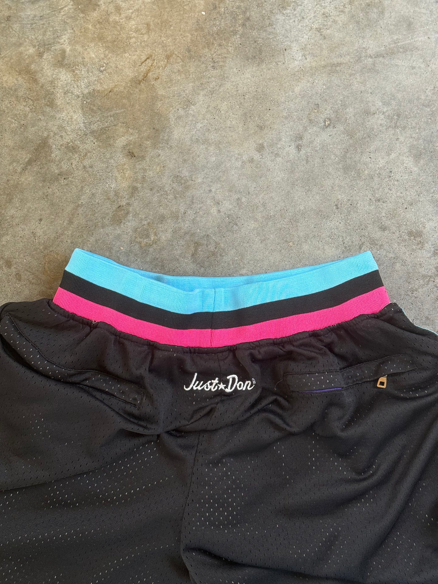 (M) Just Don Miami Heat Mesh Shorts