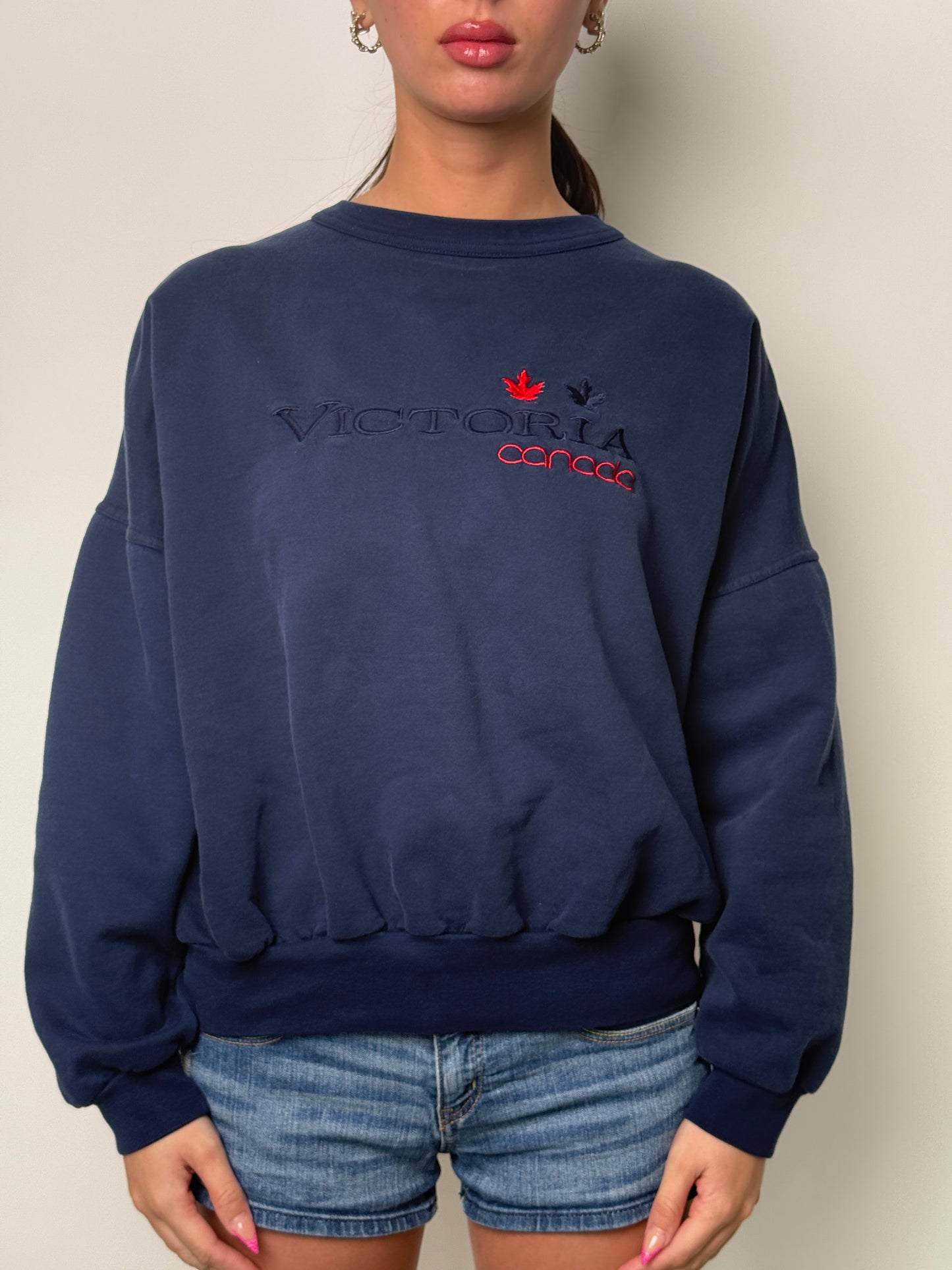 (S) 00s Navy Crewneck
