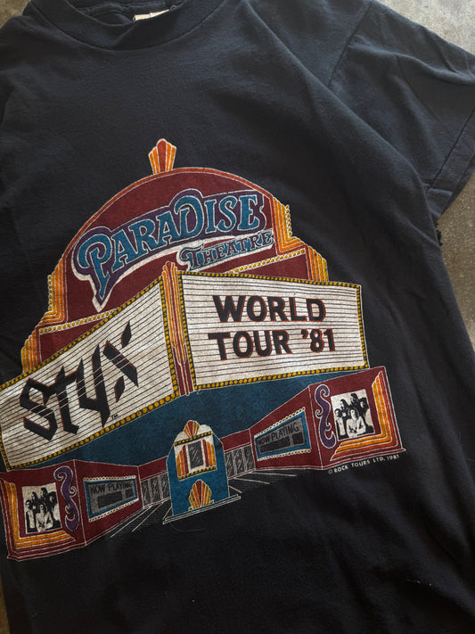 (M) Vintage 1981 Styx Band Tee