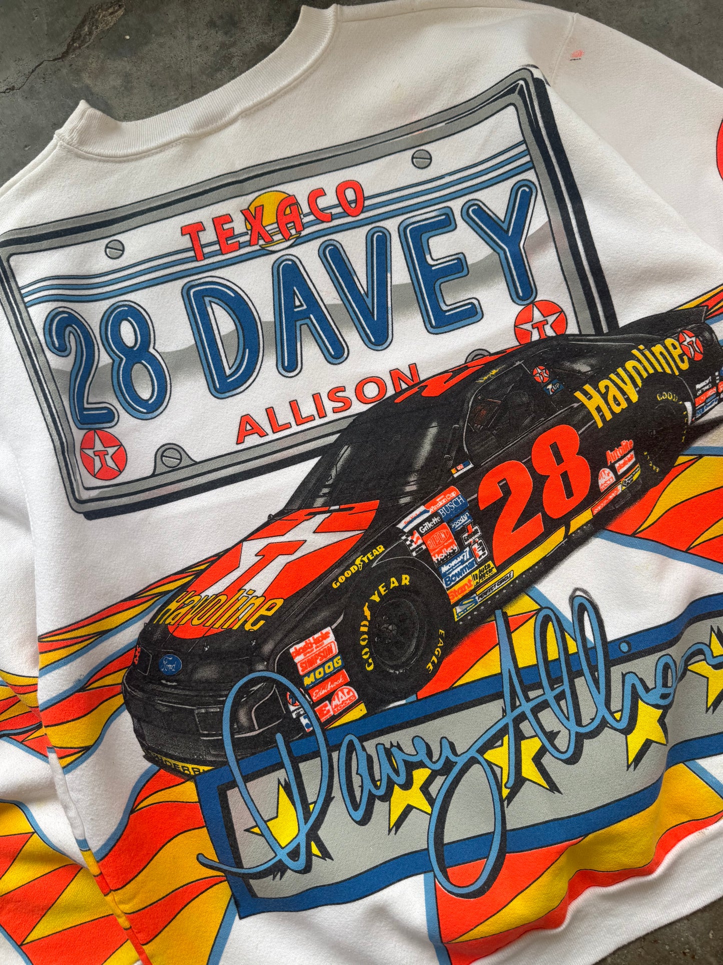 (XL) Vintage 1993 Davey Allison AOP Sweatshirt