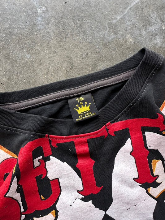 (XL) 00s Betty Boop Biker AOP Tee