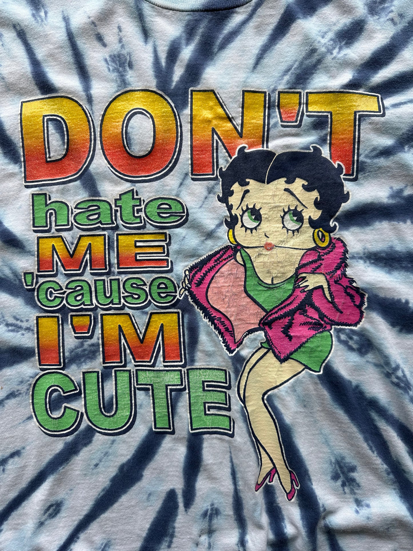 (XL) 00s Betty Boop Tie-Dye Tee