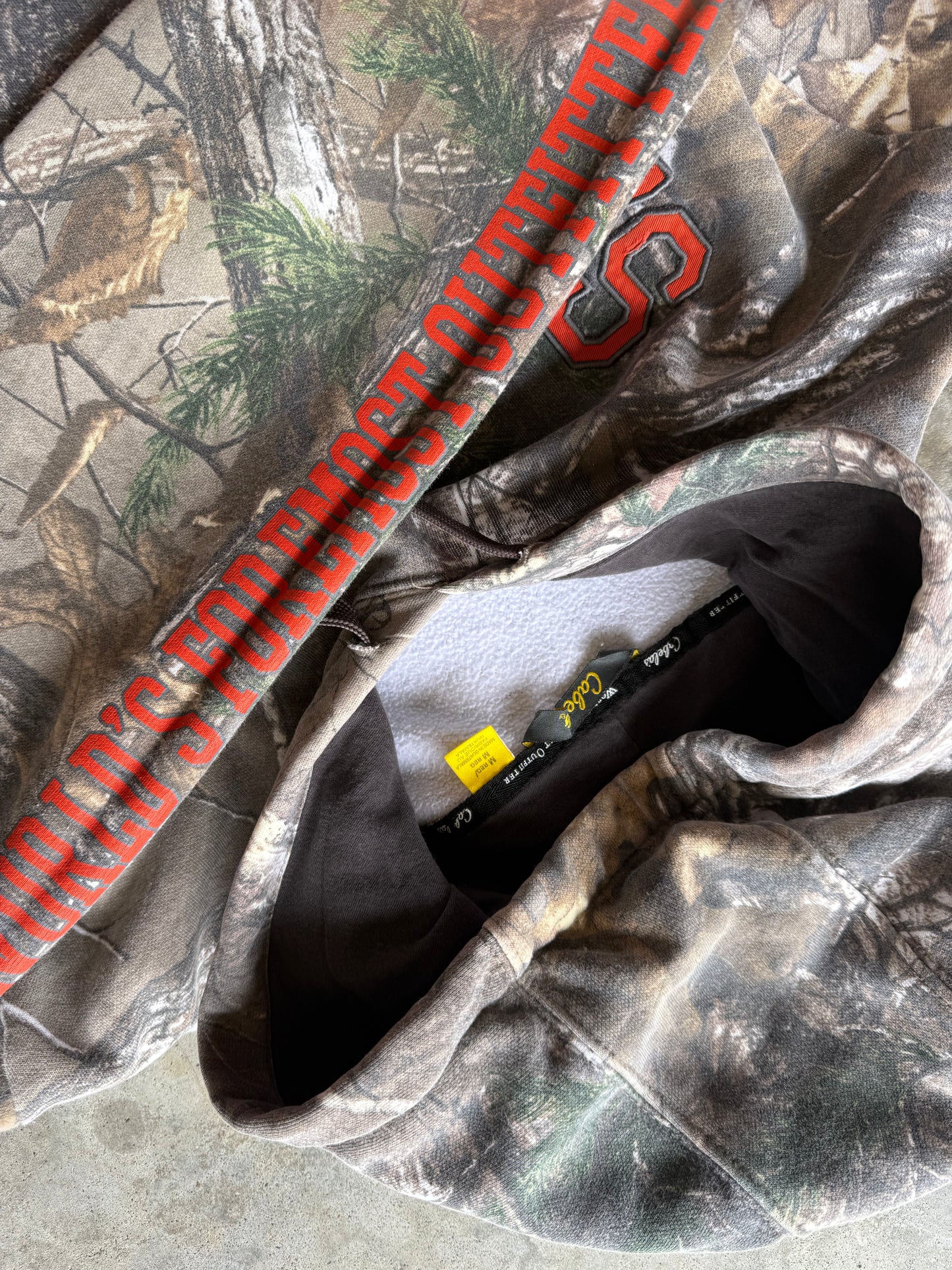 (M) 00s Cabela's Camo Hoodie