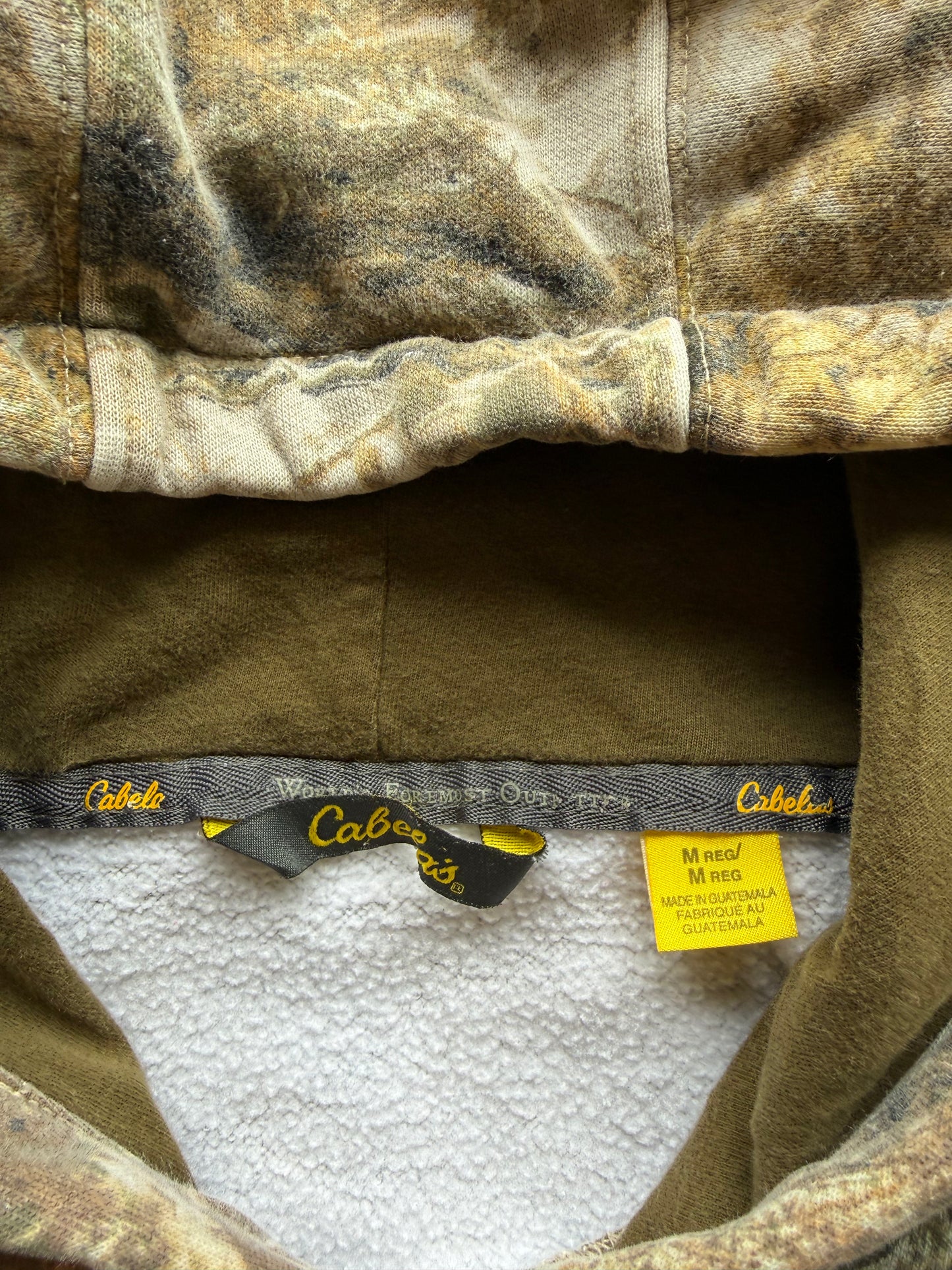 (M) 00s Cabela's Camo Hoodie