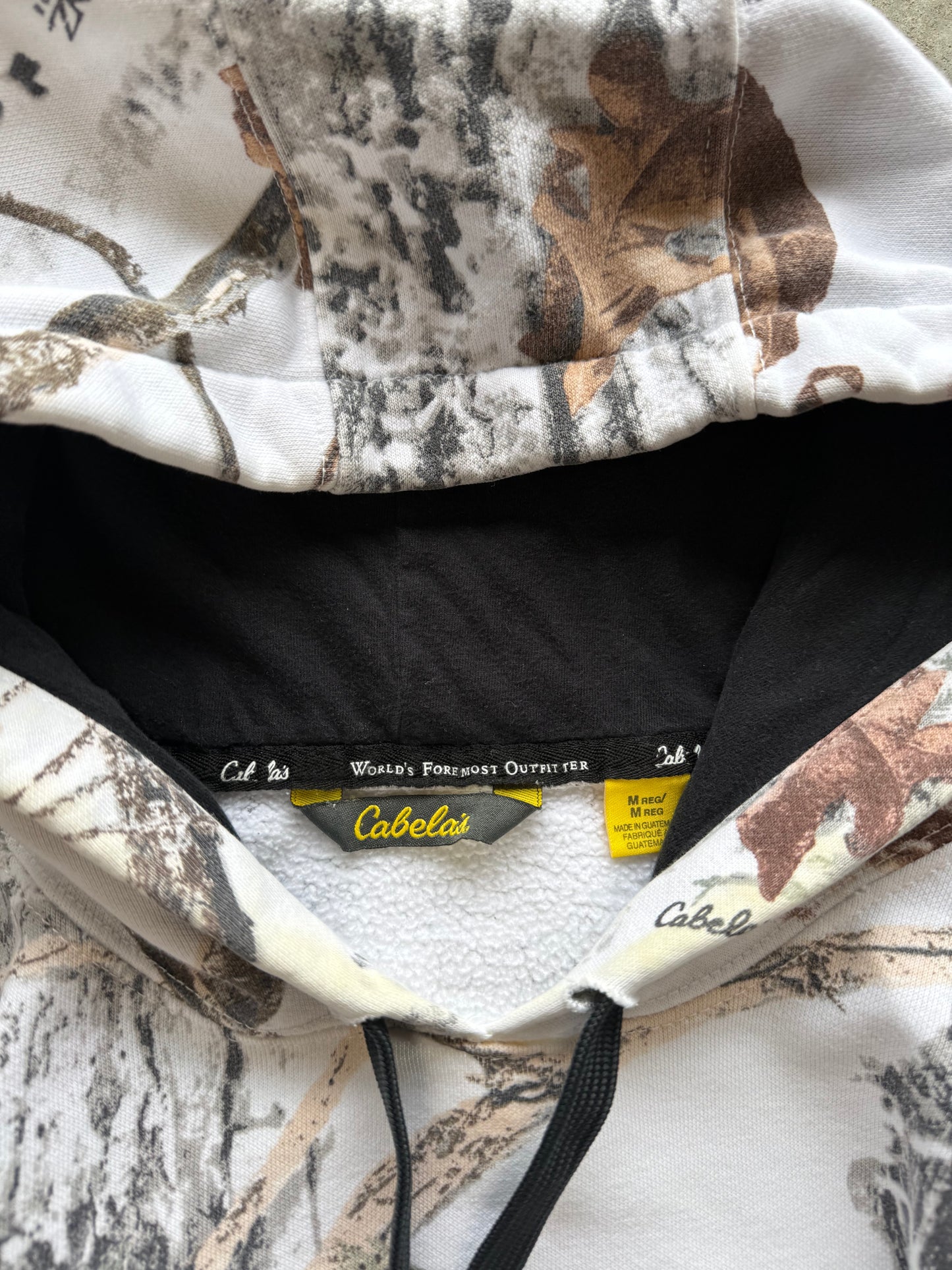(M) 00s Cabela's Camo Hoodie