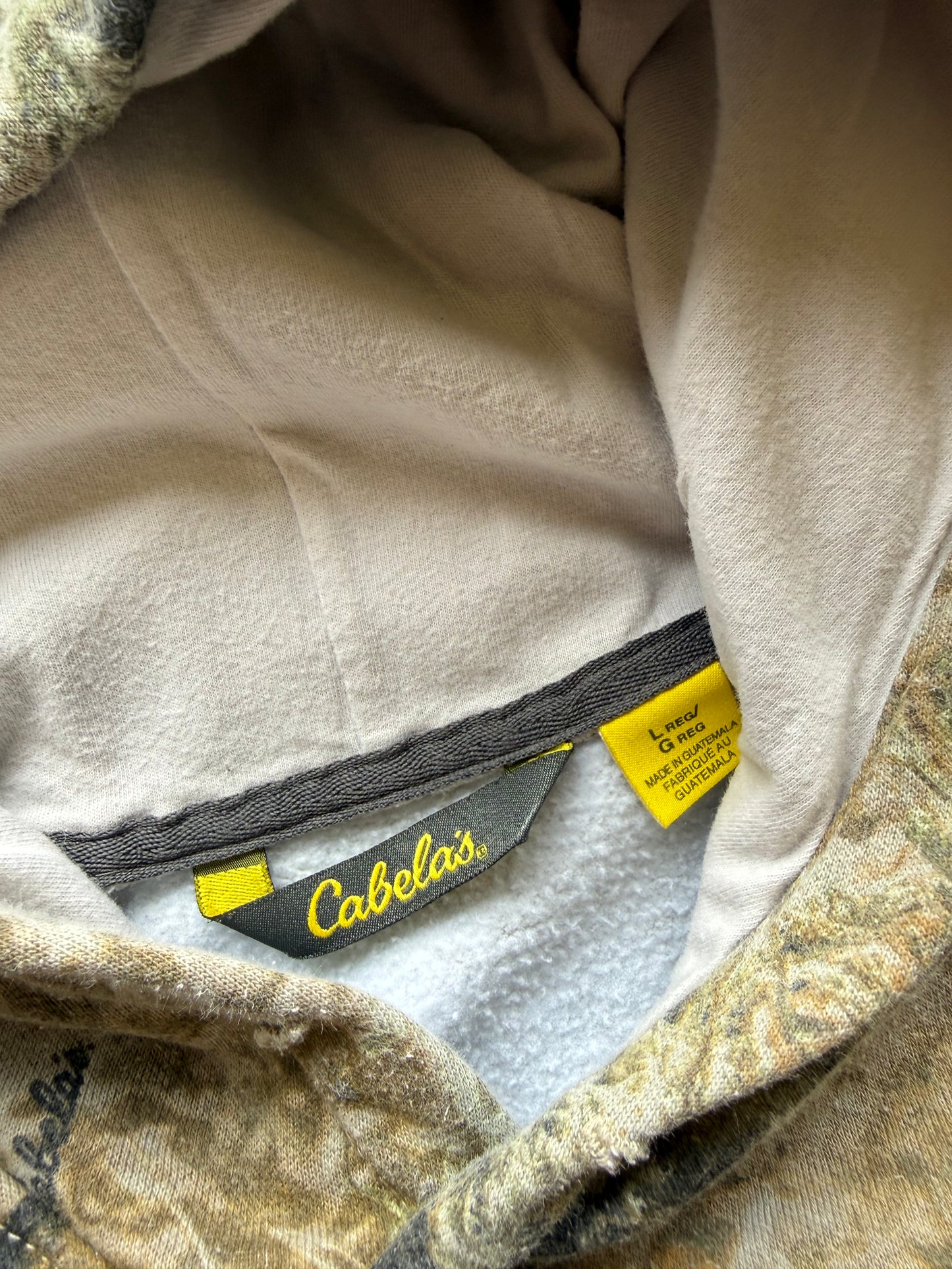 (L) 00s Cabela's Camo Hoodie